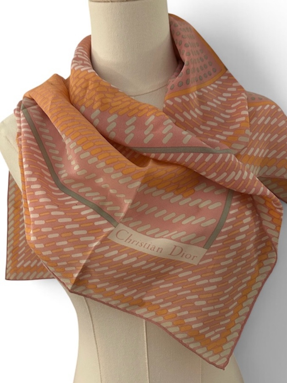 Christian Dior silk scarf
